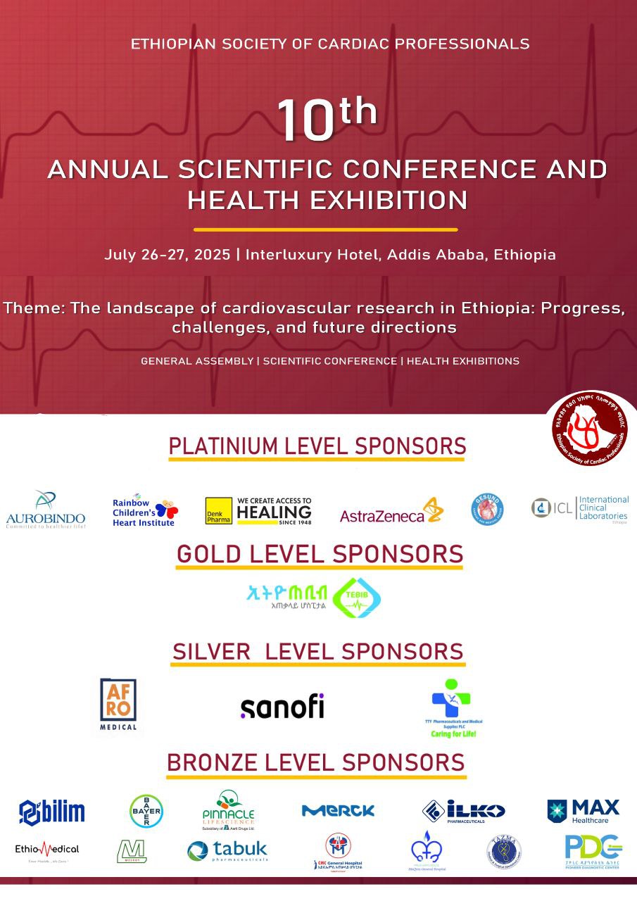 Ethiopian society of cardiac professionals 10th annual scientific conference and health exhibition